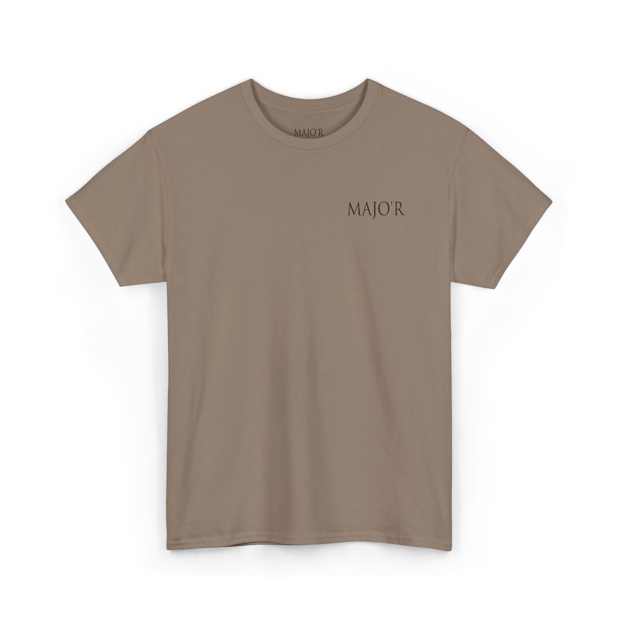 Major Minimalist Tee — Small Chest Logo Graphic T-Shirt