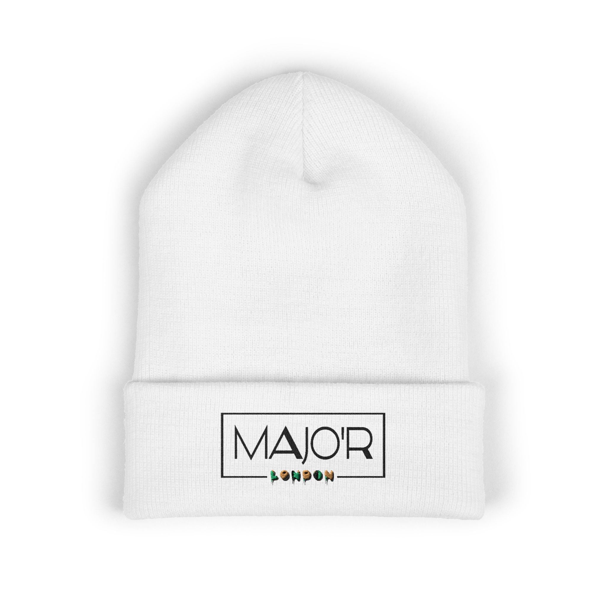 Beanie Hat - Majo'r London Embroidered Classic Cuffed Beanie