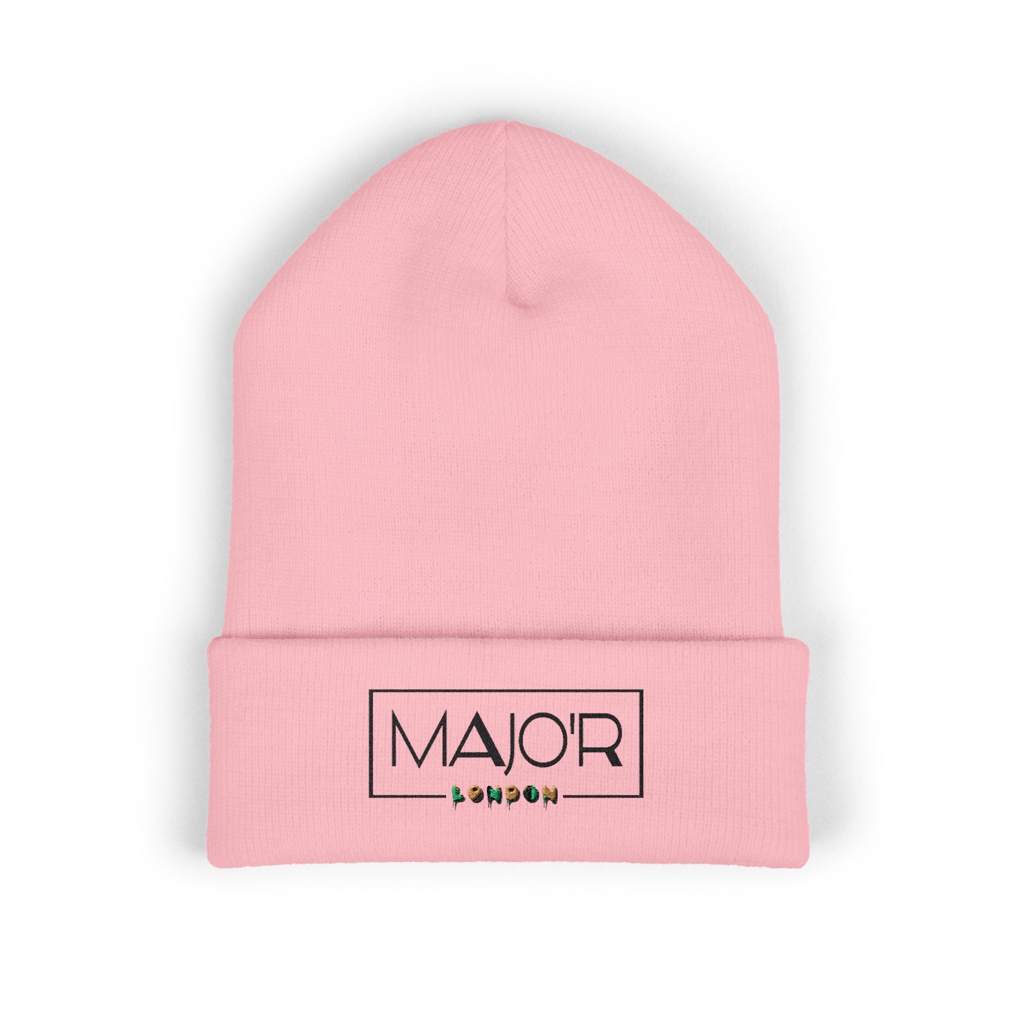 Beanie Hat - Majo'r London Embroidered Classic Cuffed Beanie