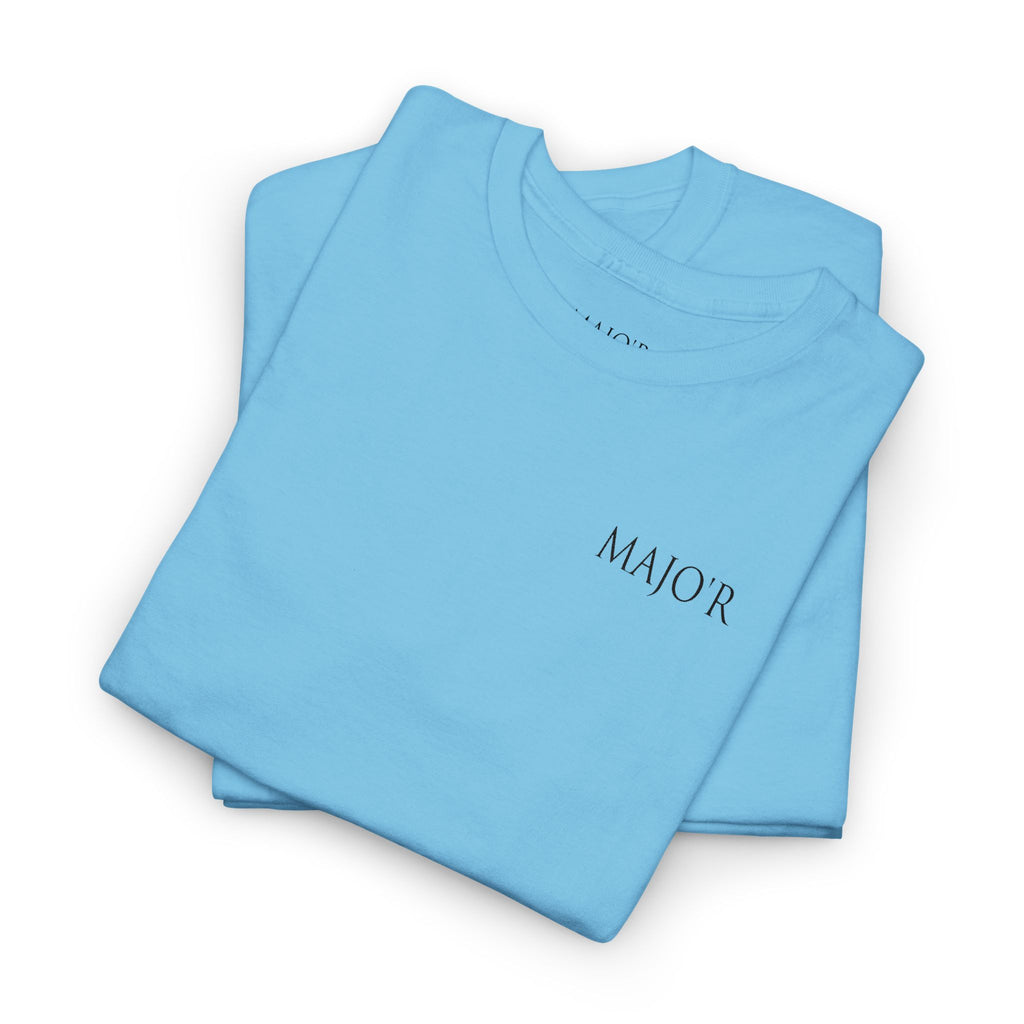 Major Minimalist Tee — Small Chest Logo Graphic T-Shirt