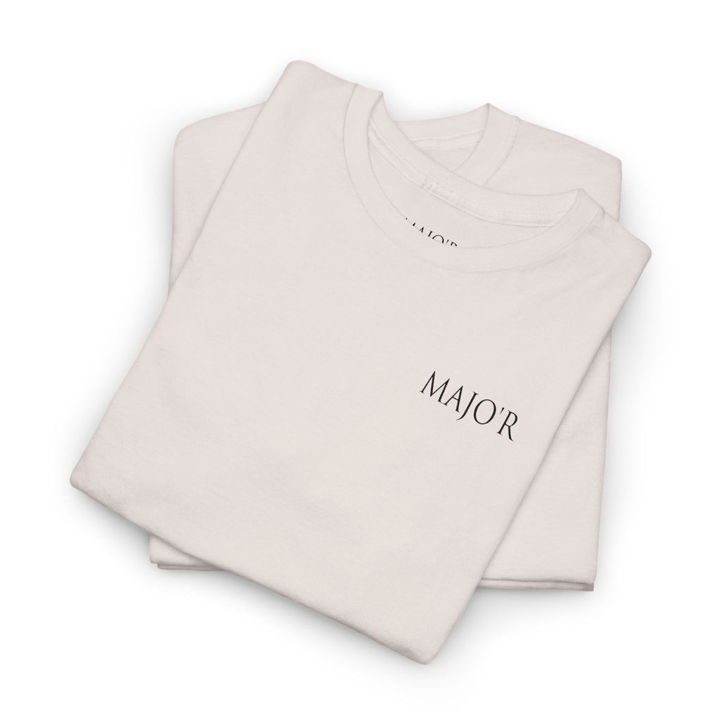 Major Minimalist Tee — Small Chest Logo Graphic T-Shirt