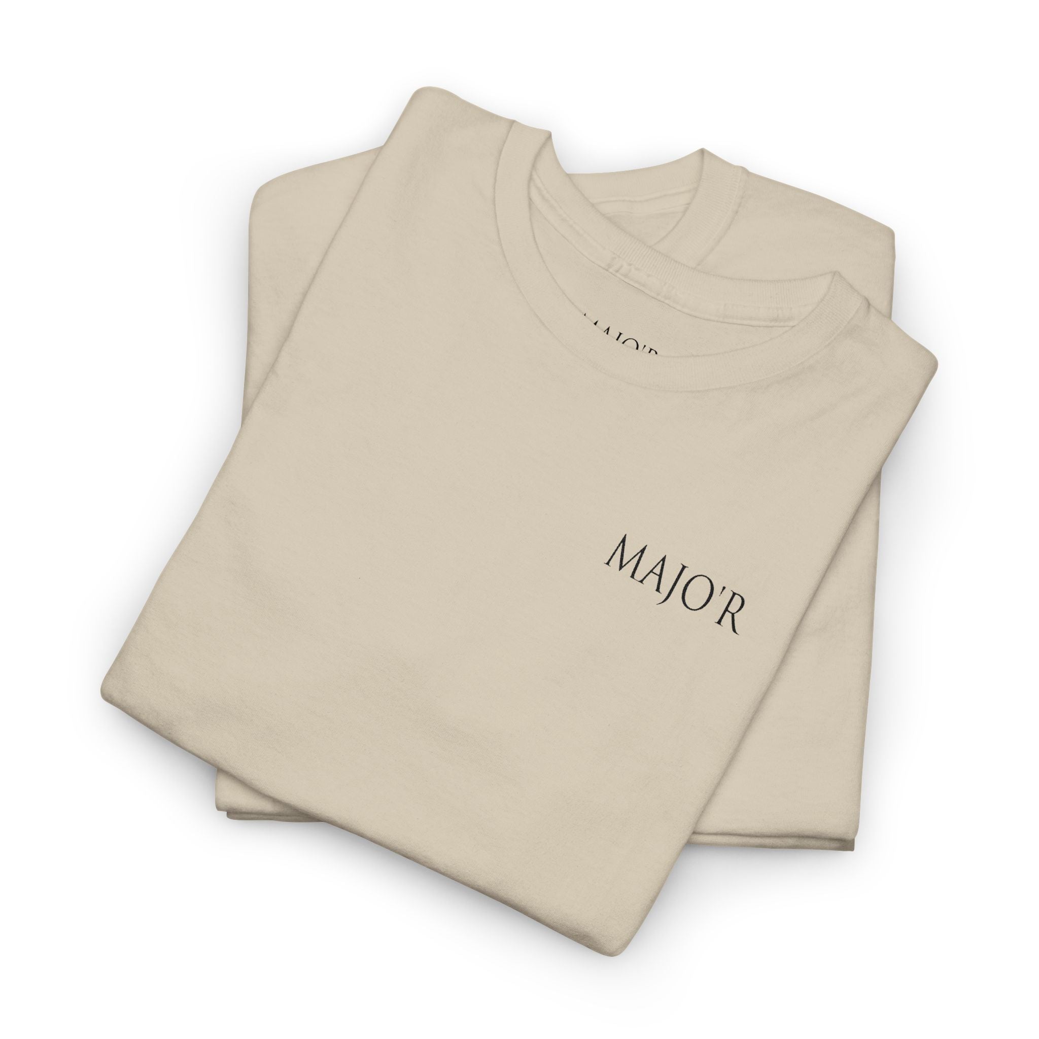 Major Minimalist Tee — Small Chest Logo Graphic T-Shirt