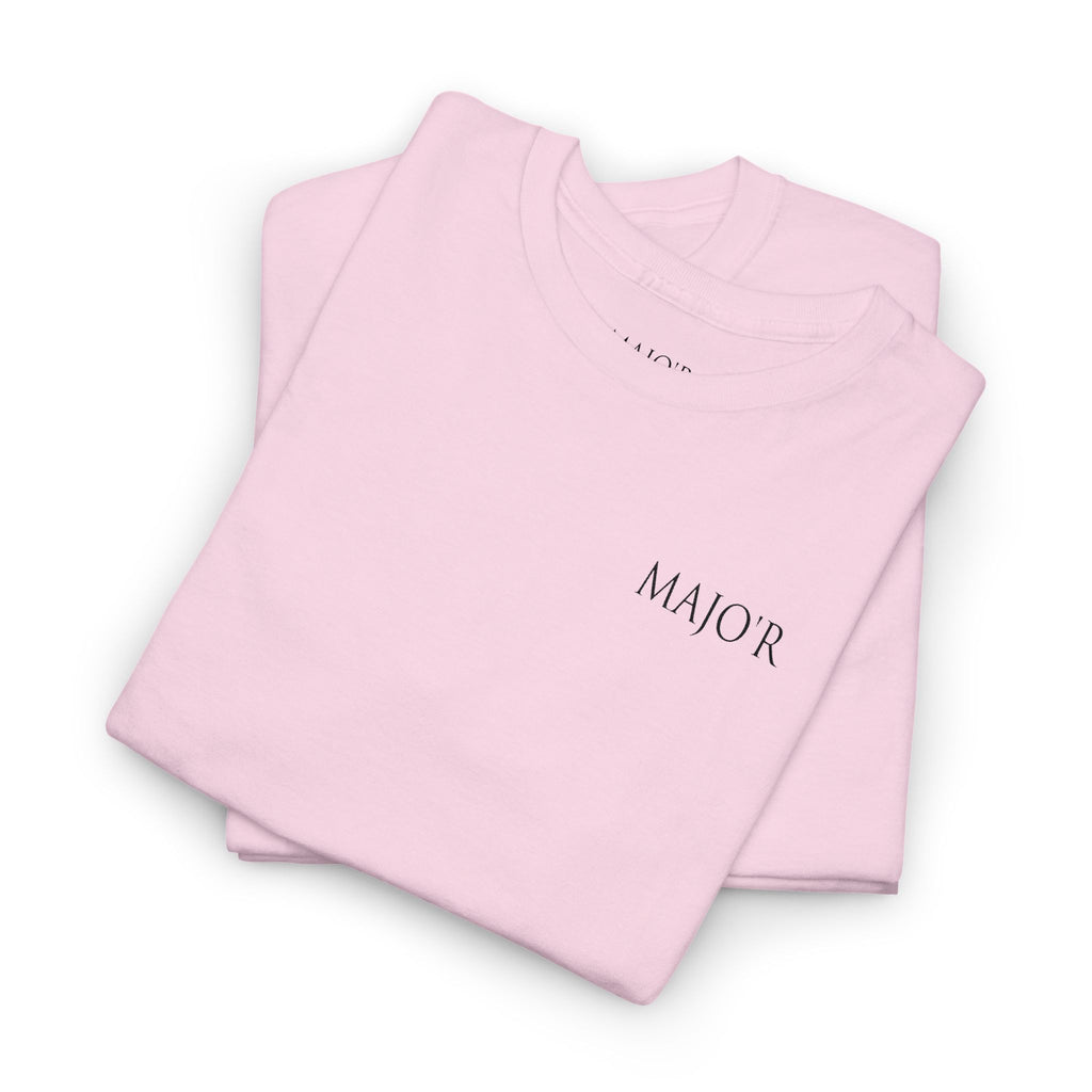 Major Minimalist Tee — Small Chest Logo Graphic T-Shirt
