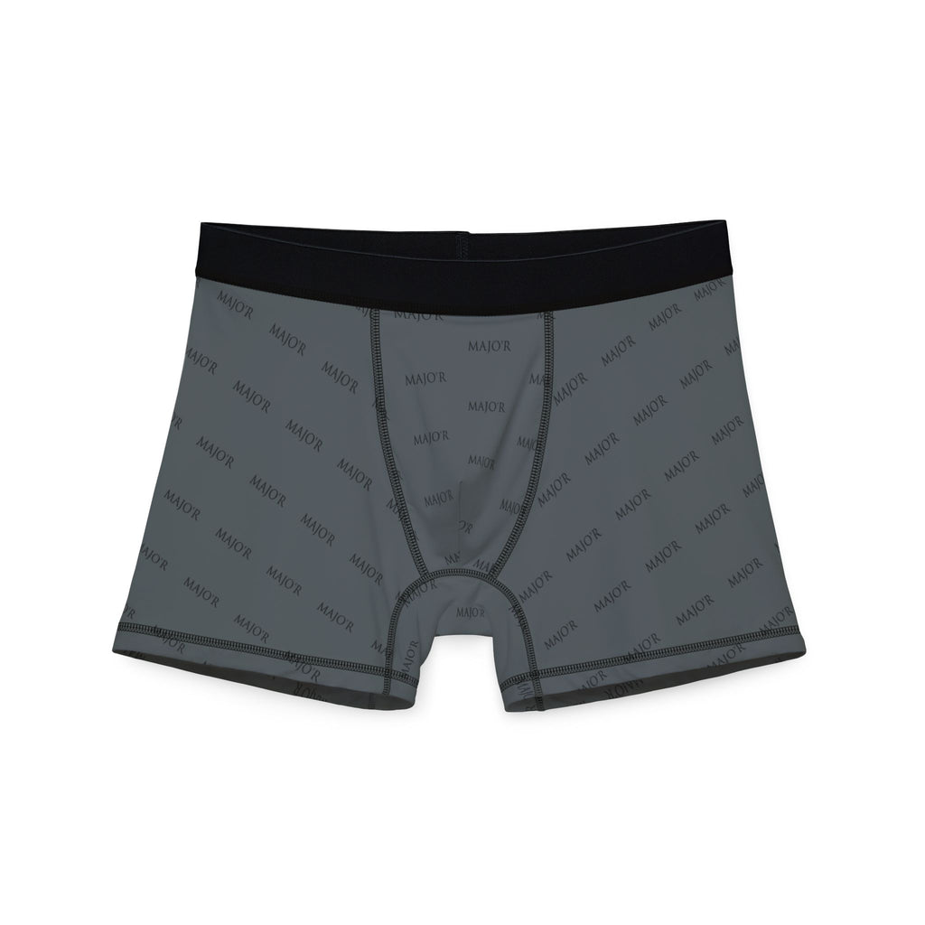 Men's MAJO'R Dark Grey Boxer Briefs — All-Over Print