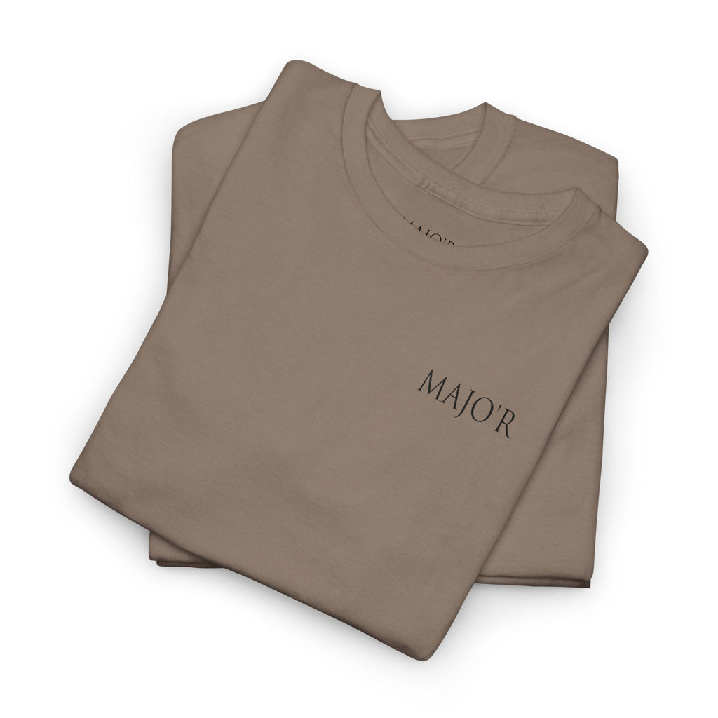 Major Minimalist Tee — Small Chest Logo Graphic T-Shirt