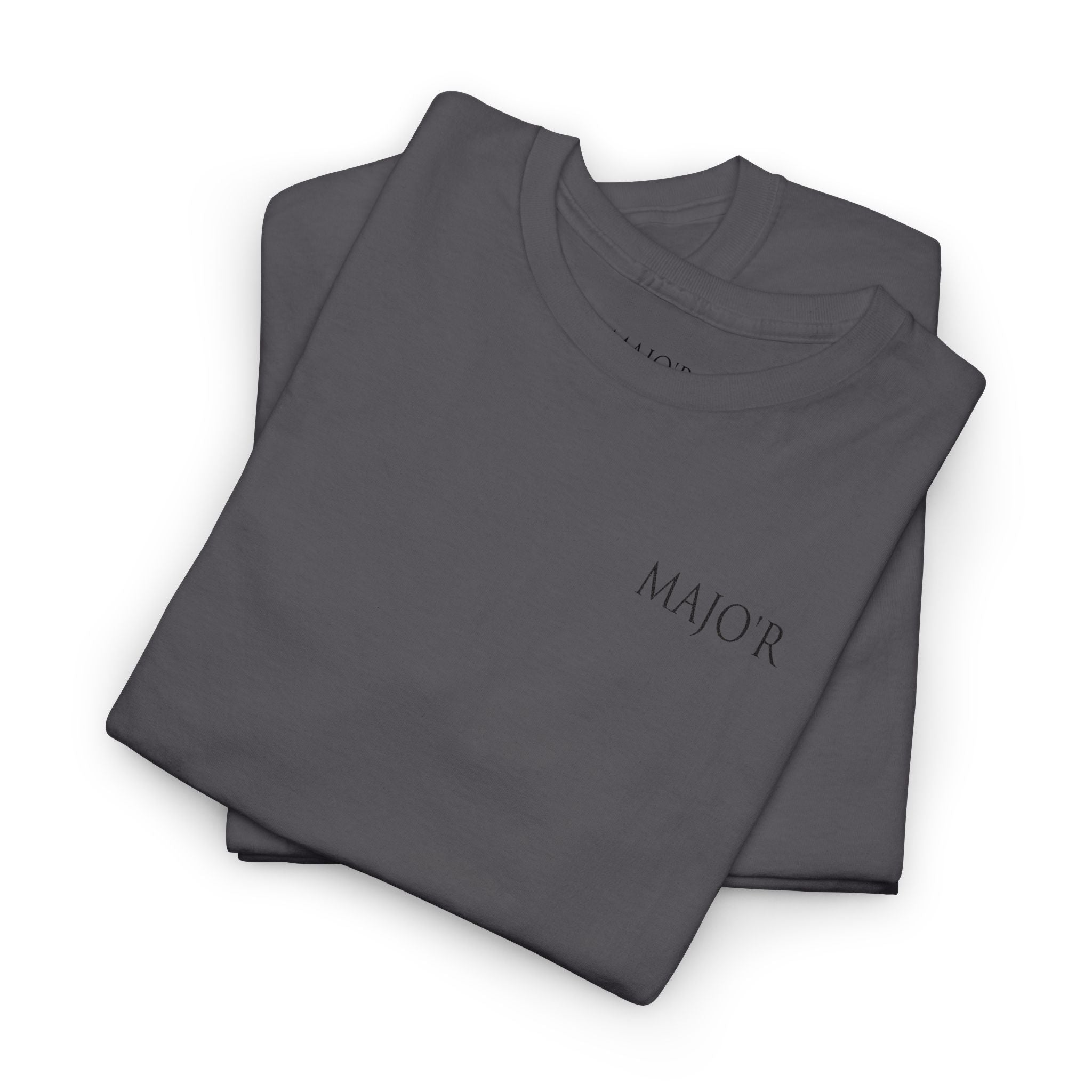 Major Minimalist Tee — Small Chest Logo Graphic T-Shirt