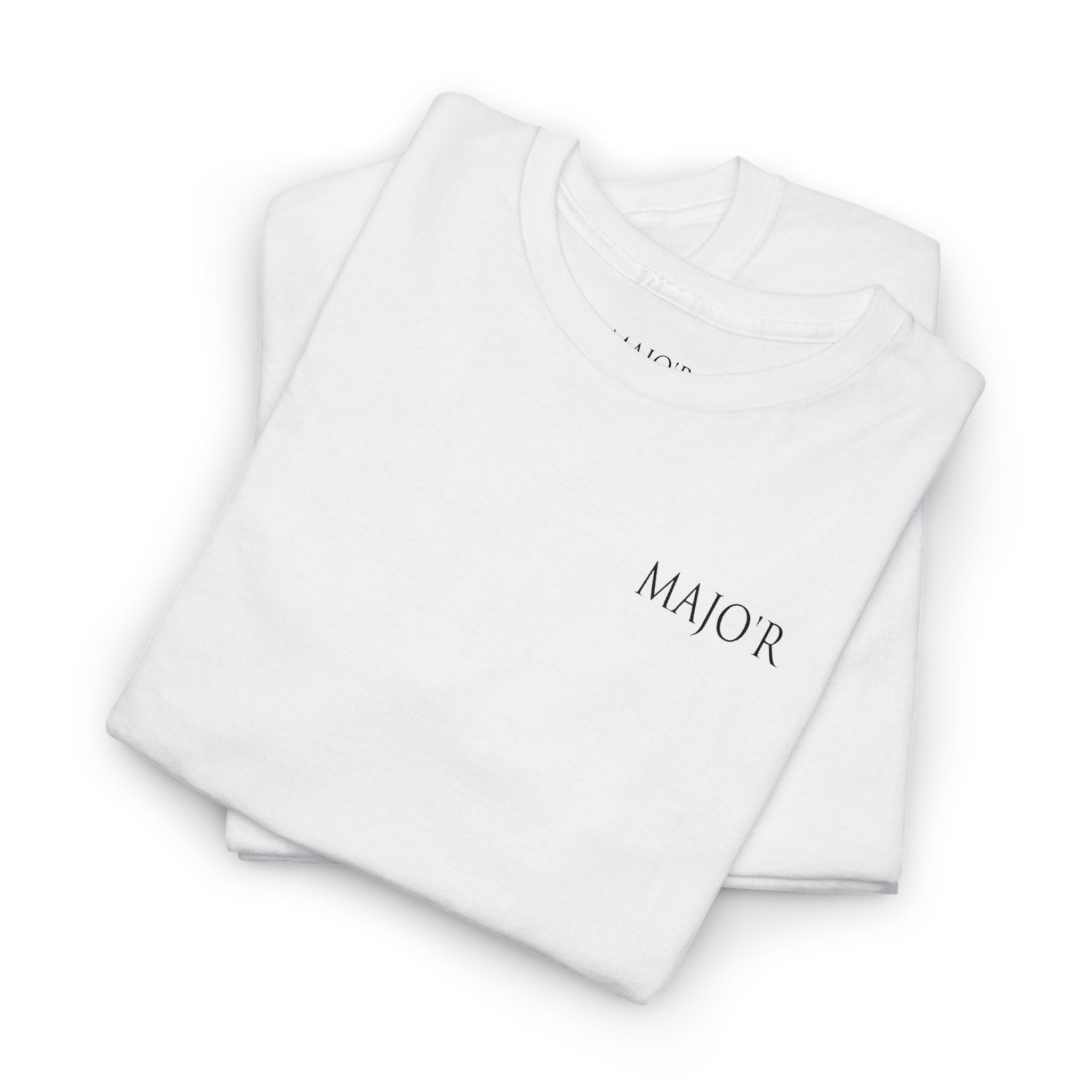 Major Minimalist Tee — Small Chest Logo Graphic T-Shirt