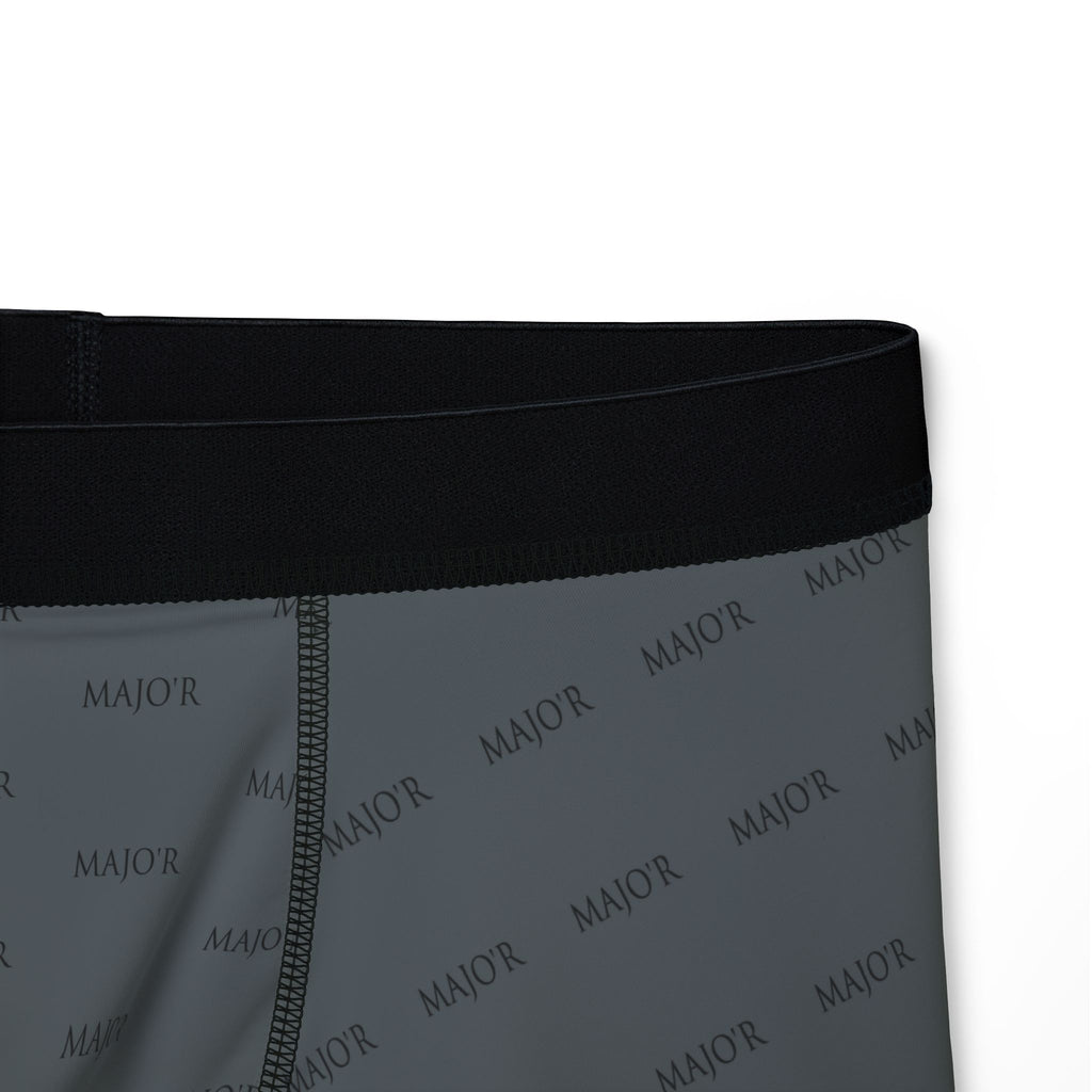 Men's MAJO'R Dark Grey Boxer Briefs — All-Over Print