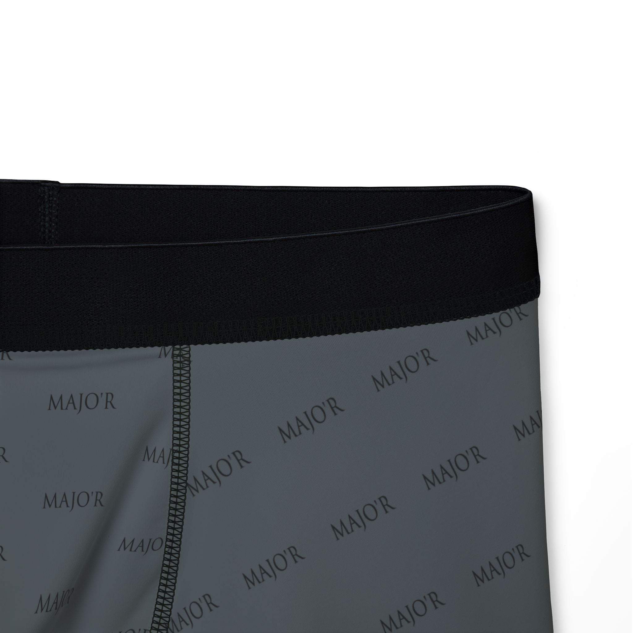 Men's MAJO'R Dark Grey Boxer Briefs — All-Over Print