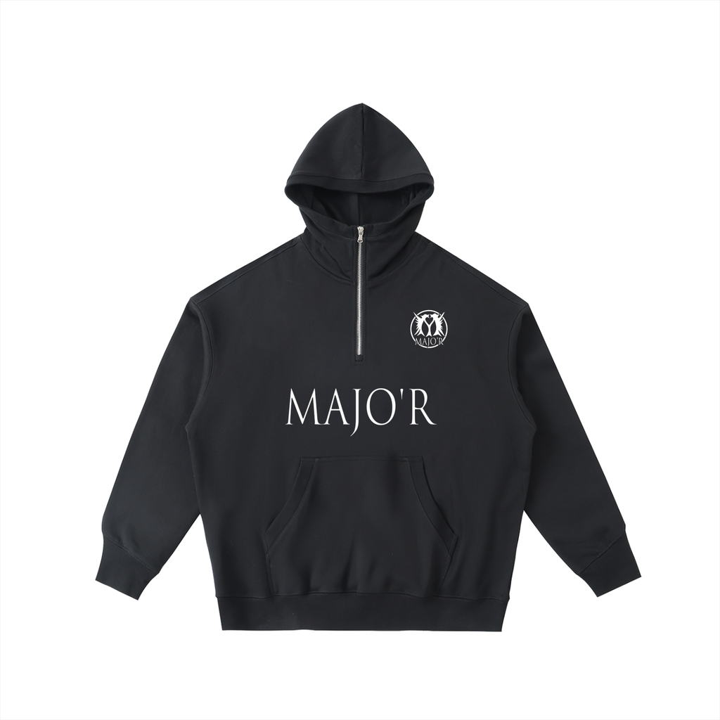 MAJO’R ‘Big Hood’ Half-Zip Fleece Hoodie
