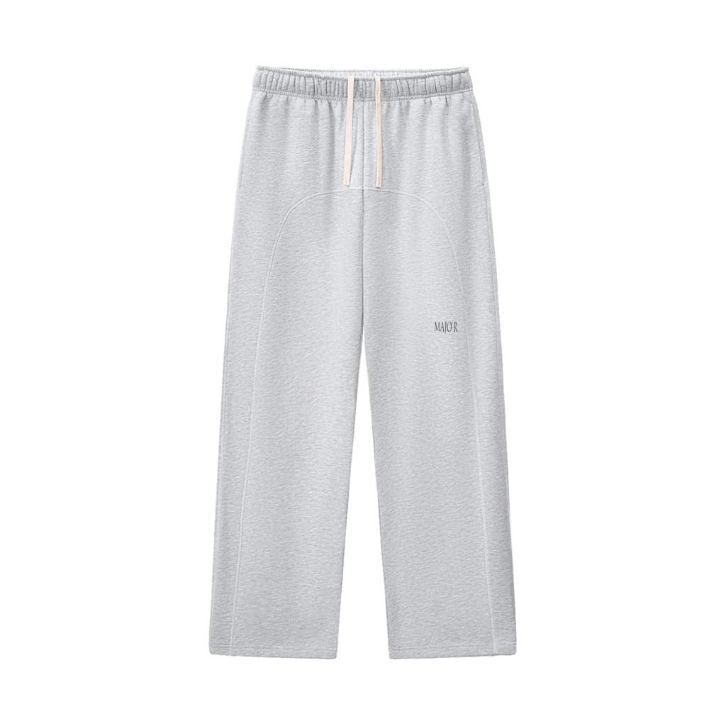 Contrast-Stitched Fleece Sweatpants