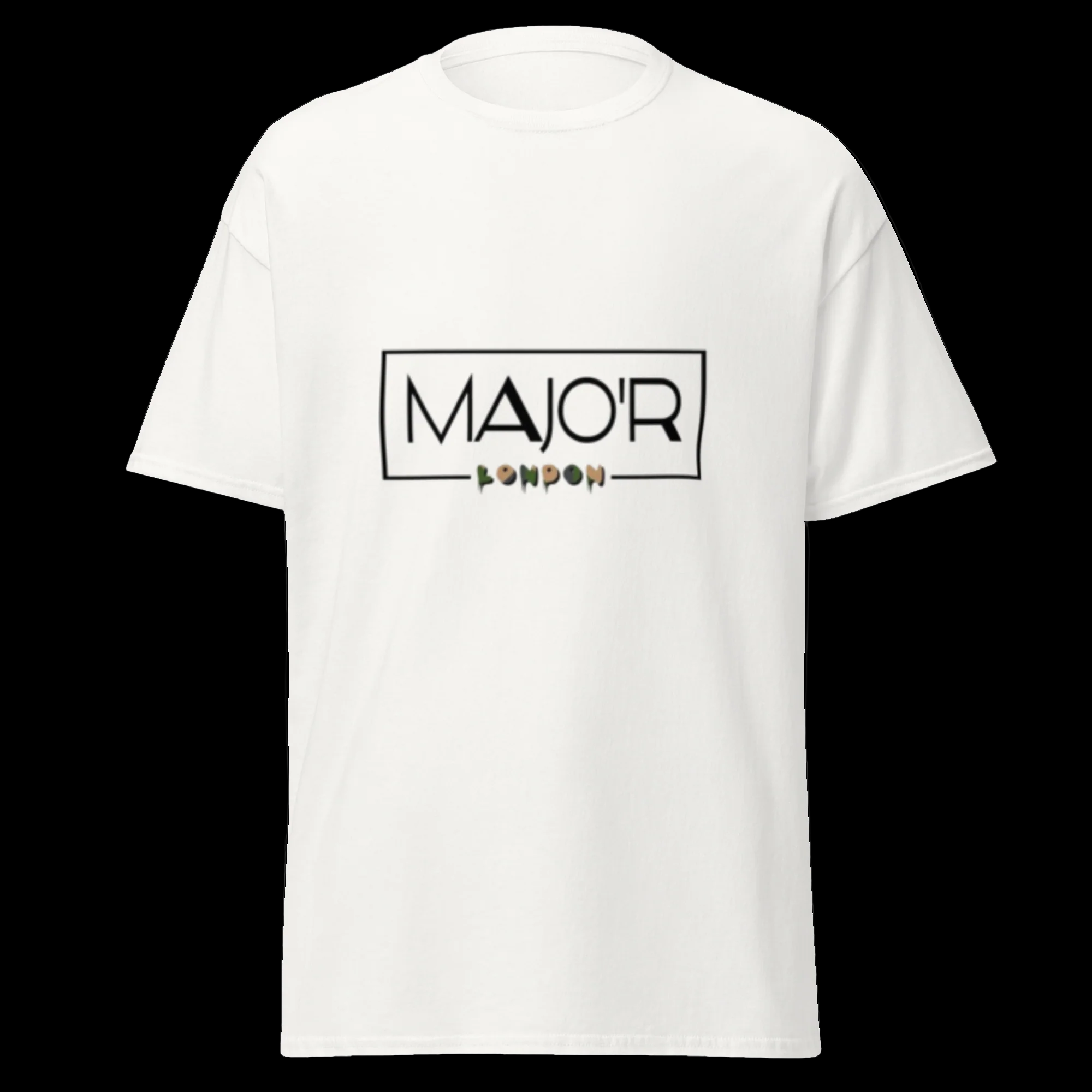 MAJO’R LONDON Camo Print Mens White Tee Winter 25