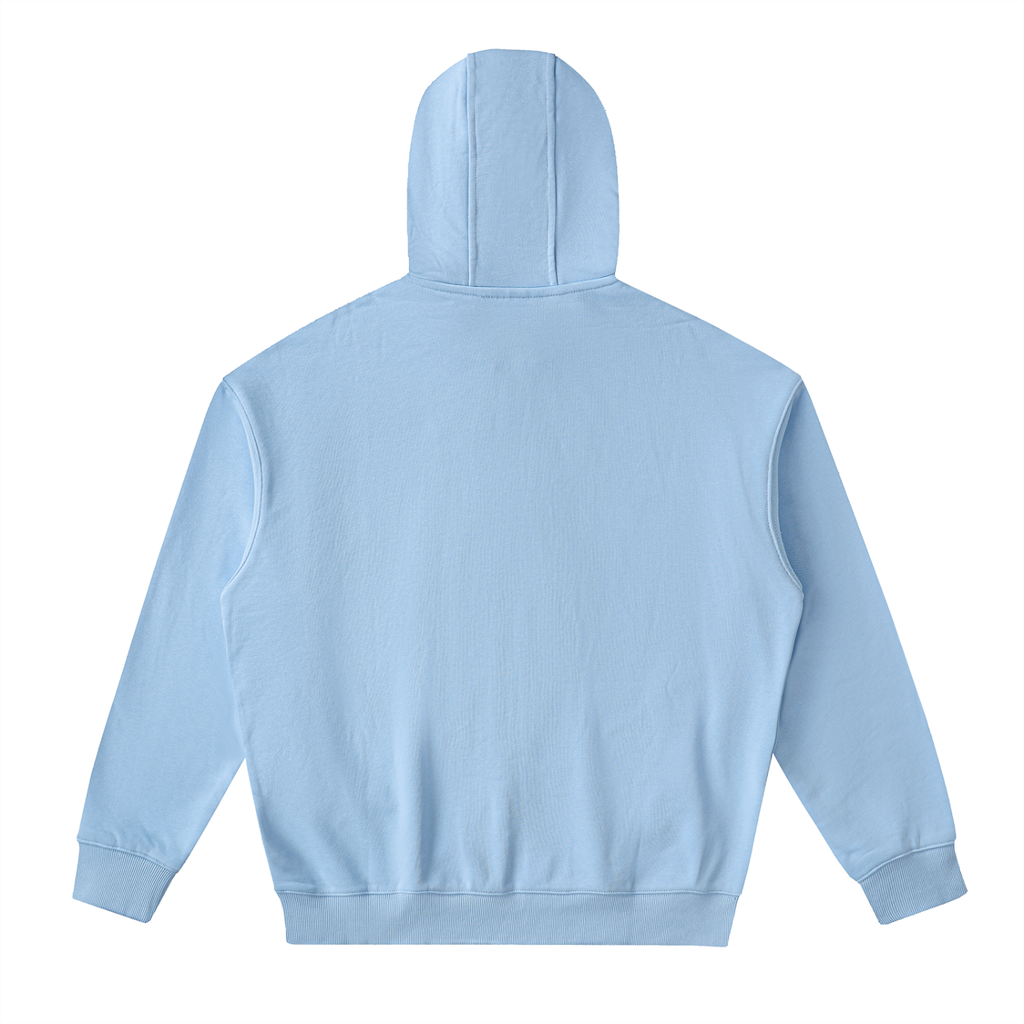 Drop-Shoulder Zip Up Hoodie