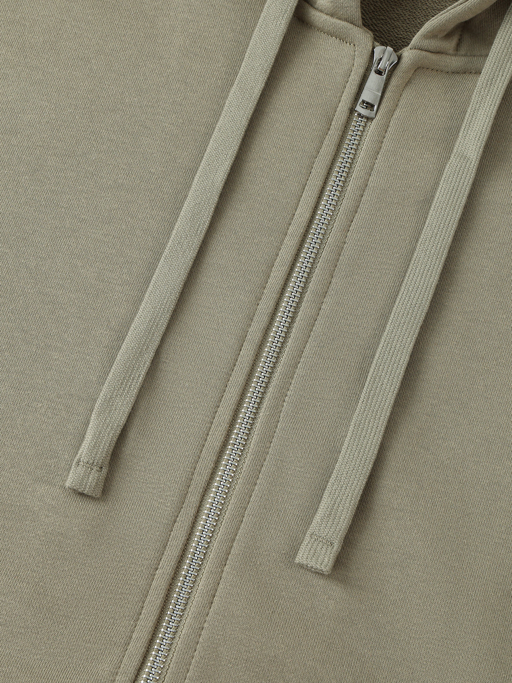 Drop-Shoulder Zip Up Hoodie