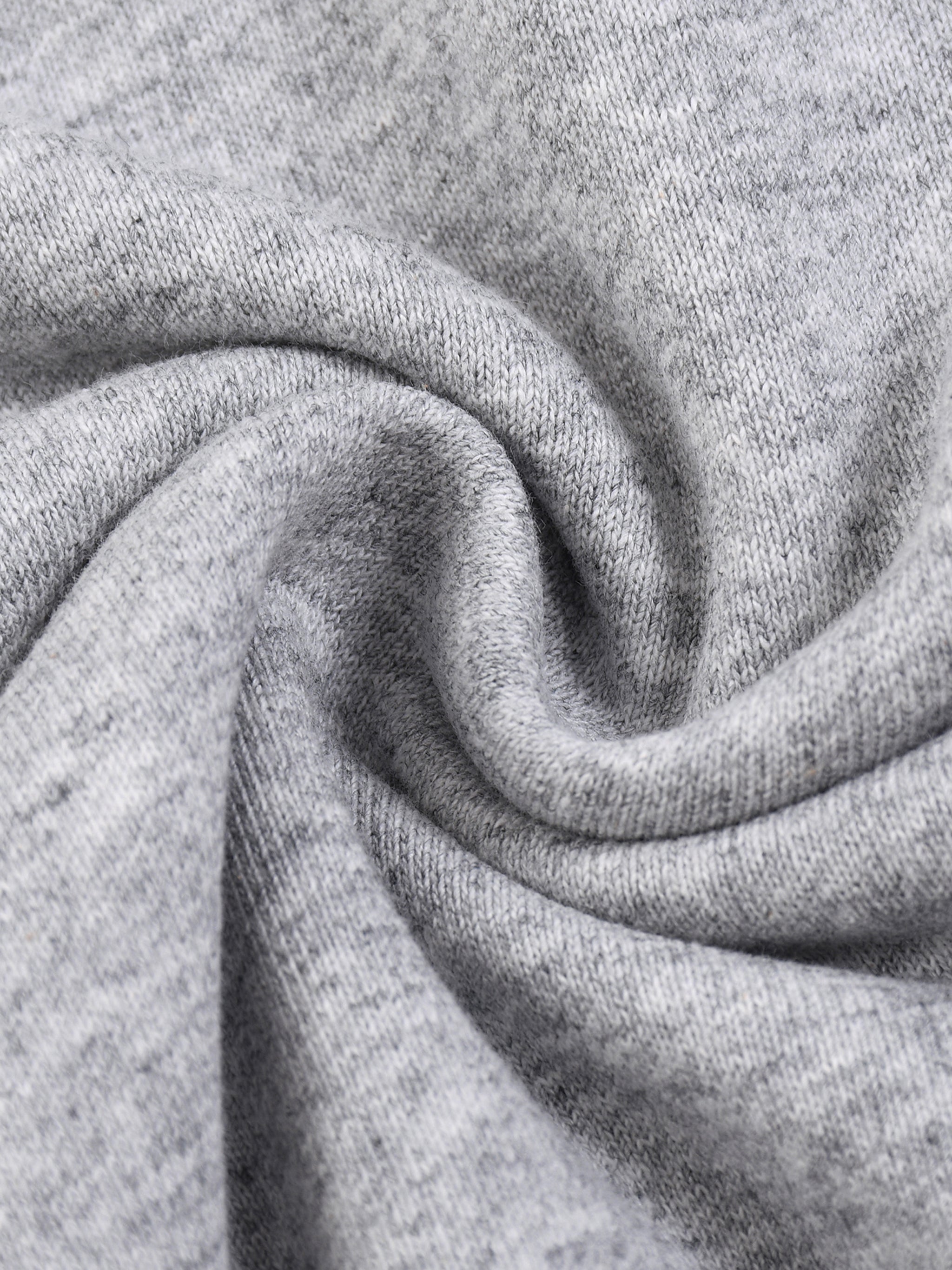 Half-Zip Rolled Edge Fleece Sweatshirt